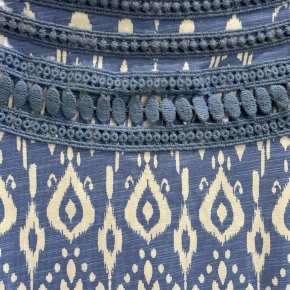 Coolibar French Blue Melrose Ikat Size Small Samoa Bay Cover-up - Picture 11 of 14